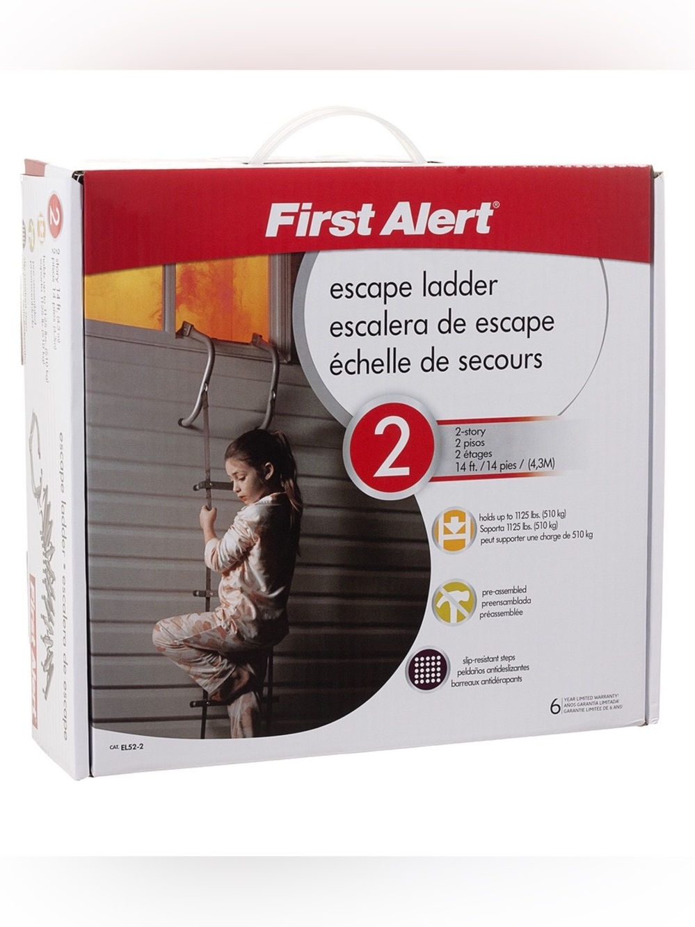 First Alert 2-Story Fire Escape Ladder, Model EL52-2